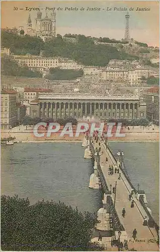 Ansichtskarte AK Lyon Pont du Palais de Justice Le Palais de Justice