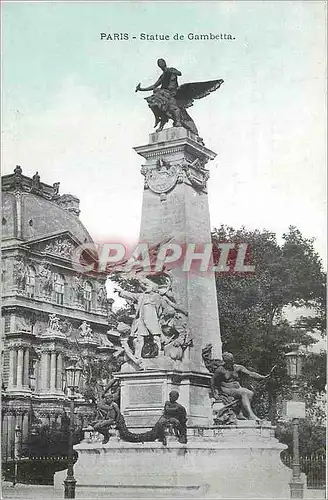 Cartes postales Paris Statue de Gambetta