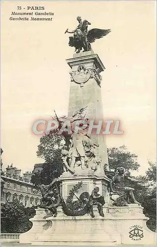 Cartes postales Paris Monument de Gambetta