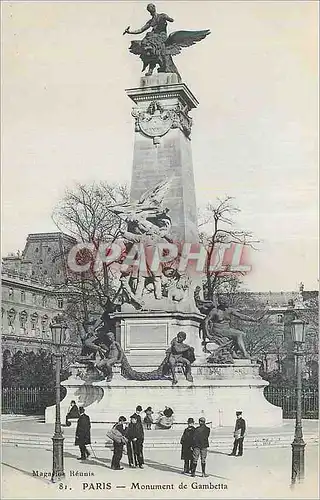 Cartes postales Paris Monument de Gambetta