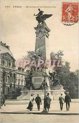 Cartes postales Paris Monument de Gambetta