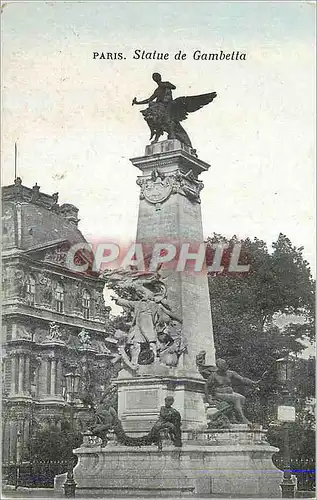 Cartes postales Paris Statue de Gambetta