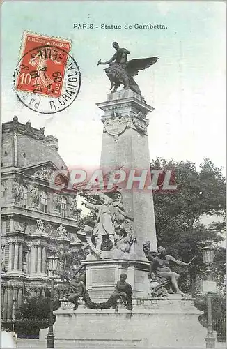 Ansichtskarte AK Paris Statue de Gambetta