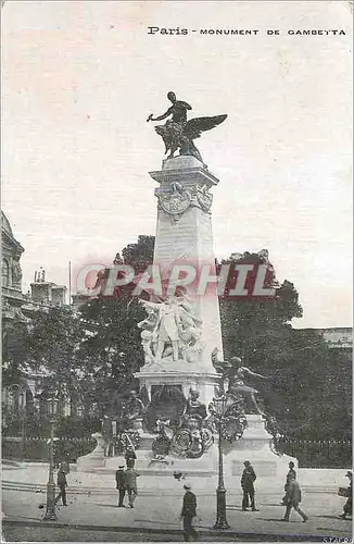 Cartes postales Paris Monument de Gambetta