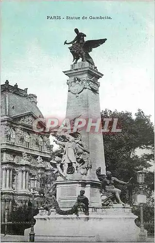 Cartes postales Paris Statue de Gambetta