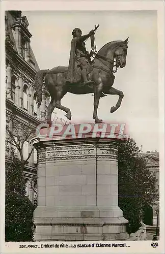 Ansichtskarte AK Paris L'Hotel de Ville La Statue d'Etienne Marcel