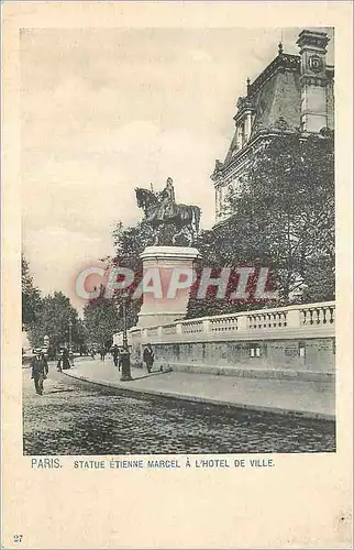 Ansichtskarte AK Paris La Statue d'Etienne Marcel a L'Hotel de Ville