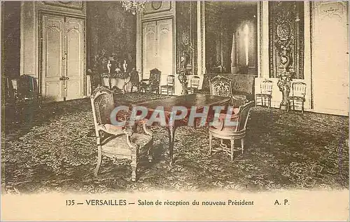 Cartes postales Versailles Salon de Reception du Nouveau President