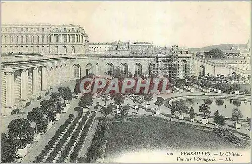 Cartes postales Versailles Le Chateau Vue sur l'Orangerie