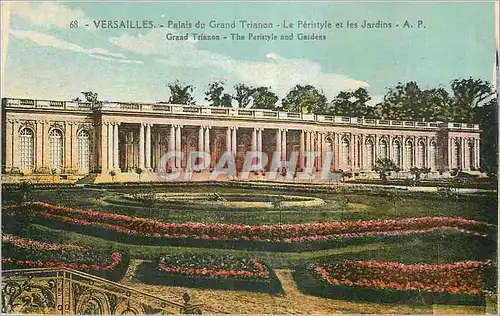 Cartes postales Versailles Palais du Grand Trianon Le Peristyle et les Jardins