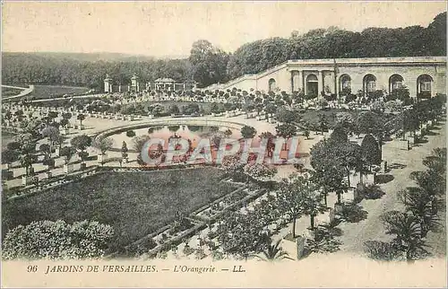 Cartes postales Versailles Les Jardins et l'Orangerie