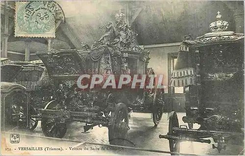 Cartes postales Versailles (Trianon) Voiture du Sacre de Charles X