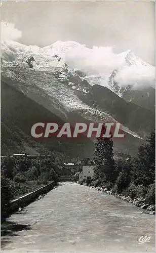 Cartes postales moderne Chamonix Mont Blanc Panorama sur l'Arve et le Mont Blanc