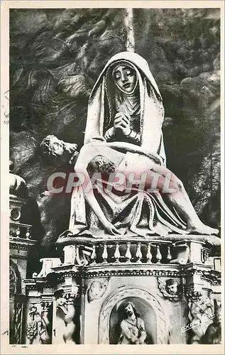 Cartes postales moderne Gorges du Tarn Eglise de Sainte Enimie (Lozere) Pieta en Bois dore deposee sur l'Ancien Maitre a