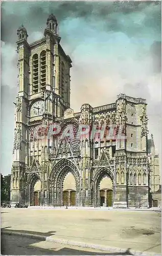 Moderne Karte Troyes La Cathedrale (de 1208 a 1628)