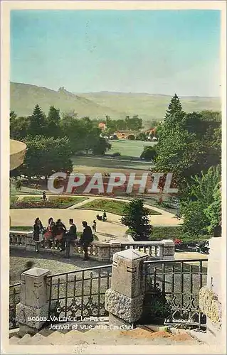 Cartes postales moderne Valence Le Parc Jouvet et vue sur Crussol