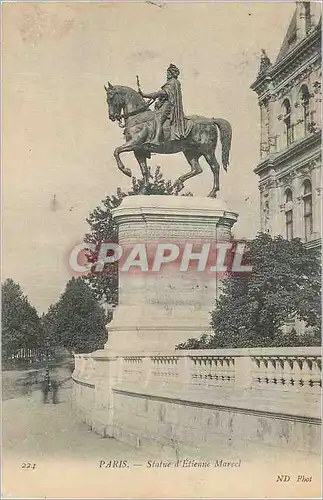 Cartes postales Paris Statue d'Etienne Marcel