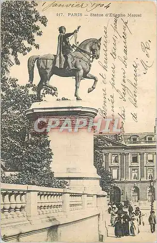 Cartes postales Paris Statue d'Etienne Marcel