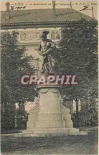 Cartes postales Paris Le Monument de Jean Leclaire