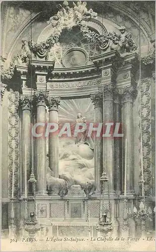 Cartes postales Paris Eglise Saint Sulpice La Chapelle de la Vierge