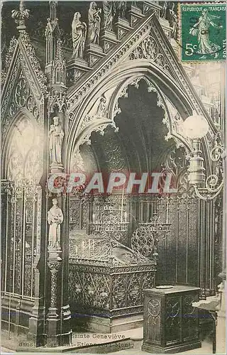 Ansichtskarte AK Paris Sarcophage de Sainte Genevieve dans Eglise Saint Etienne du Mont