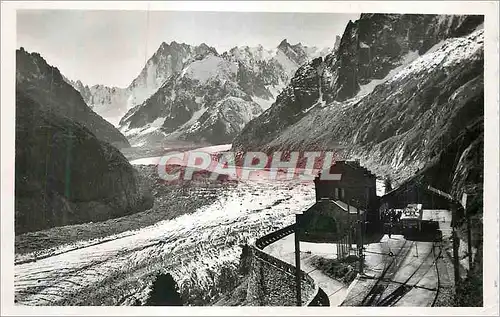 Cartes postales moderne Chamonix Mont Blanc Chemin de fer electrique de la Mer de Glace Terminus du Montenvers (1914 m)