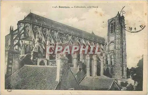 Cartes postales Bourges Cathedrale cote Nord