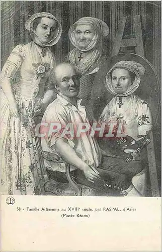 Ansichtskarte AK Famille Arlesienne au XVIIIe Siecle par Raspal d'Arles d'Arles (Musee Reattu)