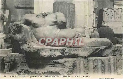 Cartes postales Arles Marbre provenant du Theatre Antique Silene Musee Lapidaire