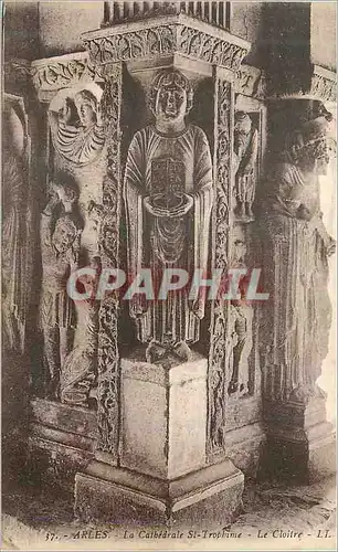 Cartes postales Arles La Cathedrale St Trophime Le Cloitre