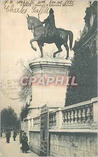 Cartes postales Paris La Statue d'Etienne Marcel