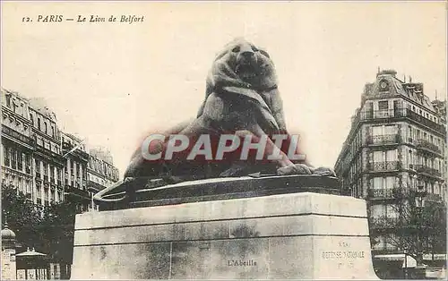 Cartes postales Paris Le Lion de Belfort