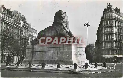 Cartes postales moderne Paris et ses Merveilles La Place Denfert Rochereu avec le Monument de la Defense de la Defense N