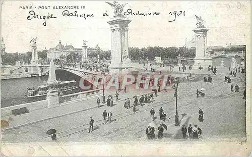 Cartes postales Paris Pont Alexandre III