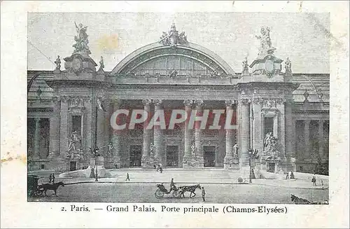 Ansichtskarte AK Paris Grand Palais Porte Principale (Champs Elysees)