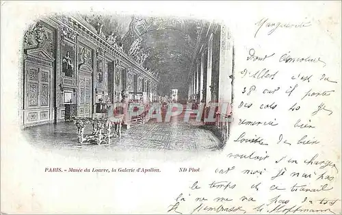 Cartes postales Paris Musee du Louvre La Galerie d'Apollon (carte 1900)