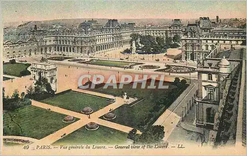 Ansichtskarte AK Paris Vue Generale du Louvre