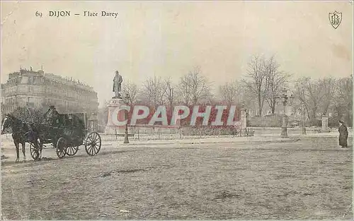 Cartes postales Dijon Place Darcy Caleche