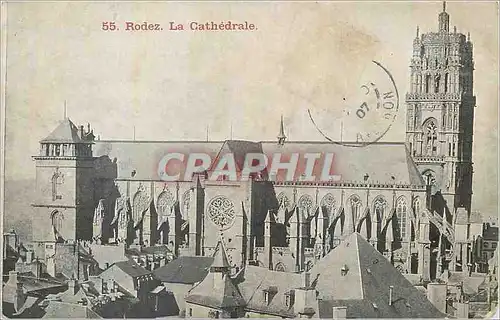 Cartes postales Rodez La Cathedrale