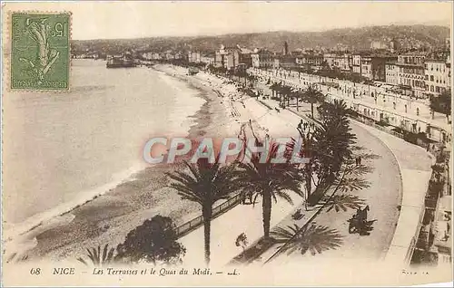 Ansichtskarte AK Nice les Terrasses et les Quai du Midi