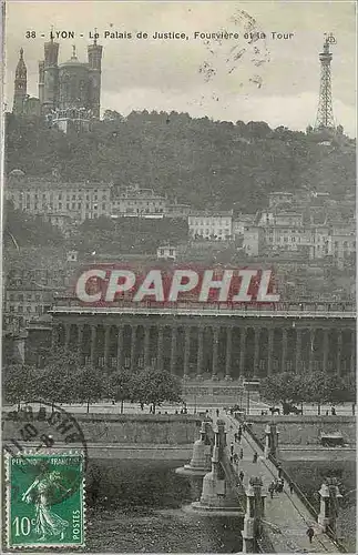 Cartes postales Lyon Le Palais de Justice Fourviere et la Tour