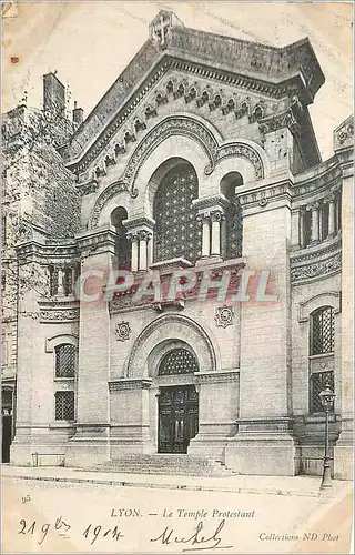 Ansichtskarte AK Lyon Le Temple Protestant