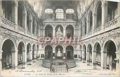 Cartes postales Lyon Le Hall du Palais de la Bourse