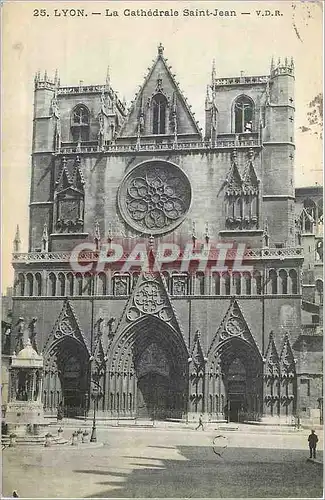 Cartes postales Lyon la Cathedrale Saint Jean