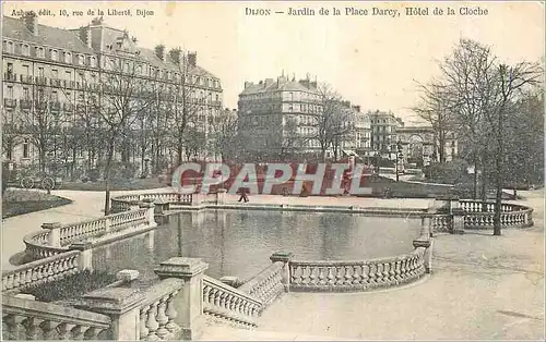 Cartes postales Dijon Jardin de la Place Darcy Hotel de la Cloche