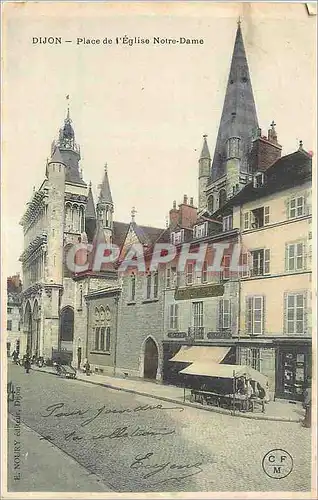 Cartes postales Dijon Place de l'Eglise Notre Dame