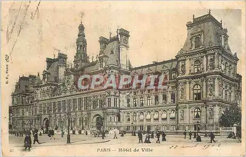 Cartes postales Paris Hotel de Ville