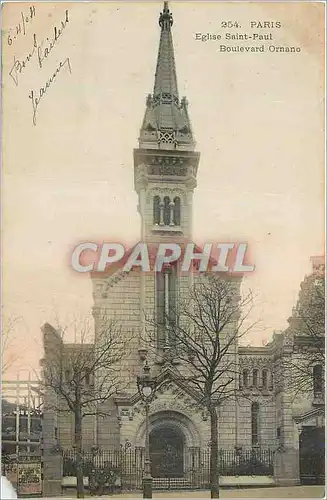 Cartes postales Paris Eglise Saint Paul Boulevard Ornano