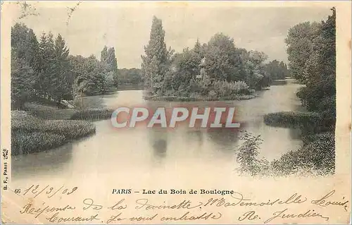 Cartes postales Paris Lac du Bois de Boulogne