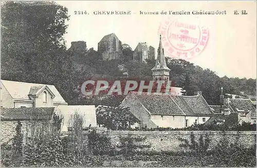 Ansichtskarte AK Chevreuse Ruines de l'ancien Chateau Fort